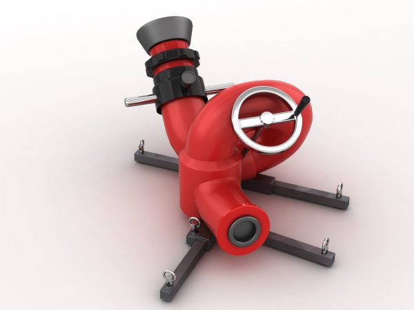 Stationary Fire Hose Spray Nozzle