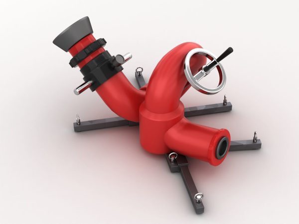 Stationary Fire Hose Spray Nozzle