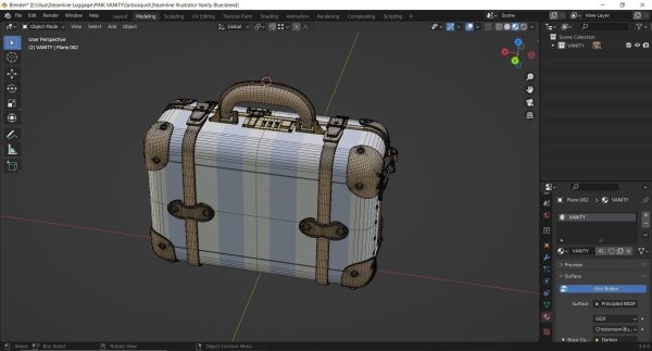 Steamline Illustrator Vanity Blue