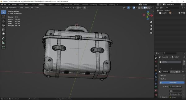 Steamline Illustrator Vanity Blue