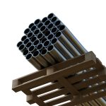 Steel Bars On Pallet