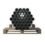 Steel Bars On Pallet