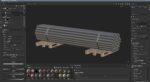 Steel Bars On Pallet