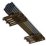 Steel Bars On Pallet