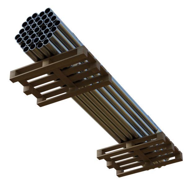 Steel Bars On Pallet