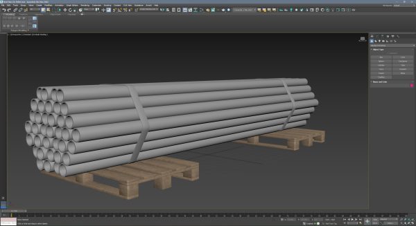 Steel Bars On Pallet