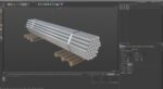 Steel Bars On Pallet