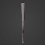 Steel Baseball Bat 01