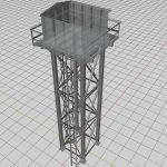 Steel Corrugated Sheet Water Tank - Authentic Industrial Detail