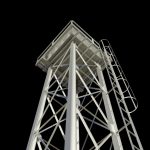 Steel Corrugated Sheet Water Tank - Authentic Industrial Detail