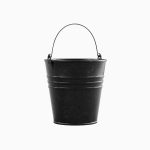 Steel Dark Stained Steel Bucket