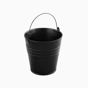 Steel Dark Stained Steel Bucket
