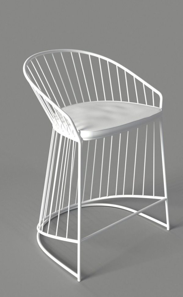 Steel leather chair