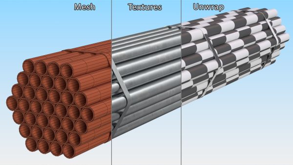 Steel Pipes Bundle 2 Meters
