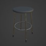 Steel Stool D 01