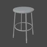 Steel Stool D 01