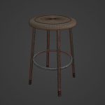 Steel Stool D 02