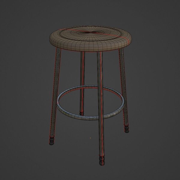 Steel Stool D 02