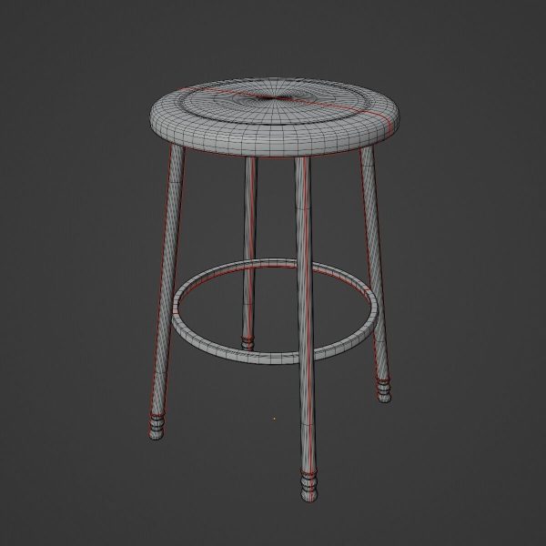 Steel Stool D 02