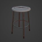 Steel Stool D 03