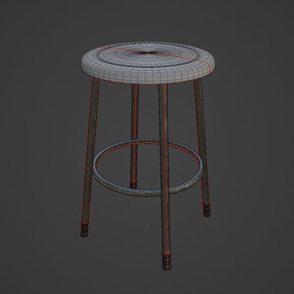 Steel Stool D 03