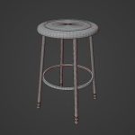 Steel Stool D 03