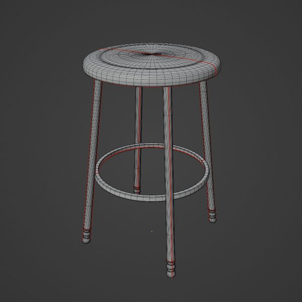 Steel Stool D 03