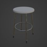 Steel Stool D 03