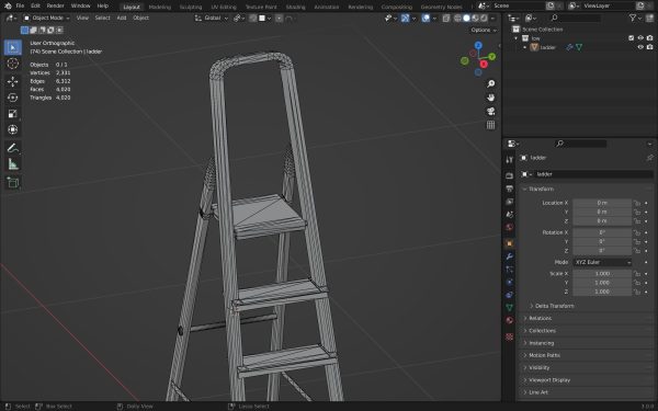 Step Ladder pbr