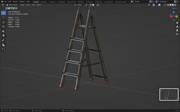 Step Ladder pbr