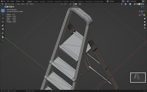 Step Ladder pbr