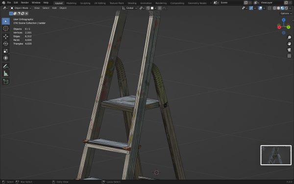 Step Ladder pbr
