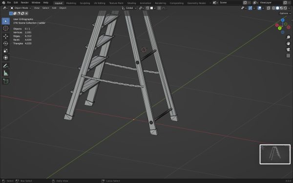 Step Ladder pbr