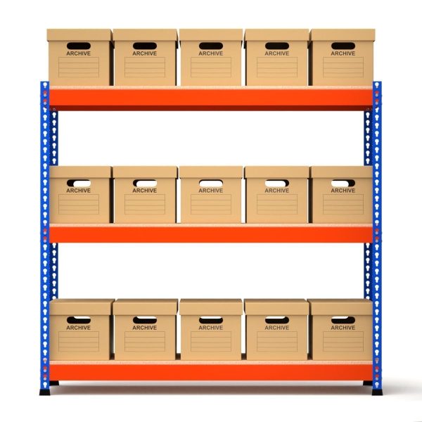 Storage Boxes with Metal Rack