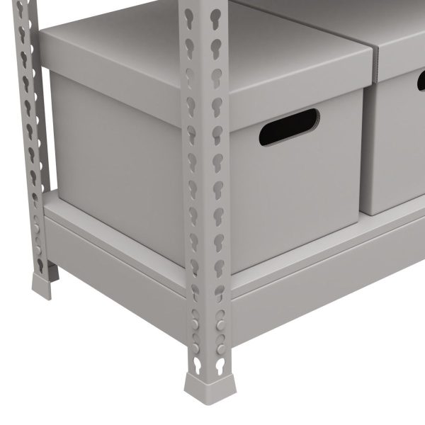 Storage Boxes with Metal Rack