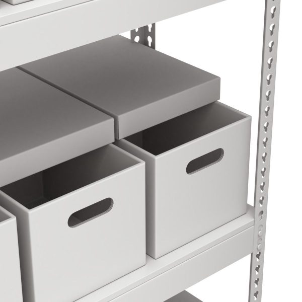 Storage Boxes with Metal Rack