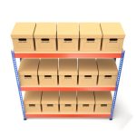 Storage Boxes with Metal Rack