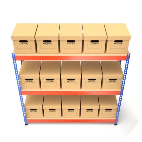 Storage Boxes with Metal Rack