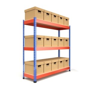 Storage Boxes with Metal Rack