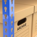 Storage Boxes with Metal Rack