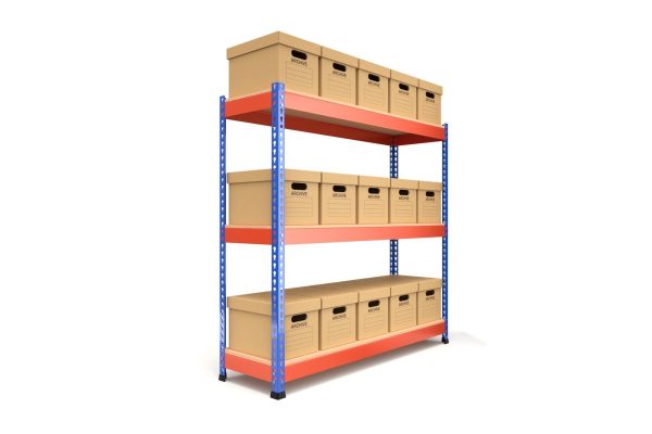 Storage Boxes with Metal Rack