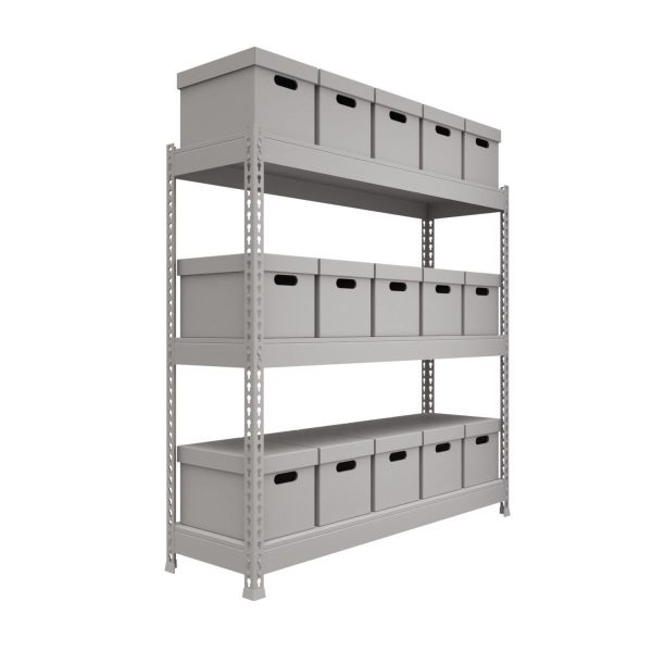 Storage Boxes with Metal Rack
