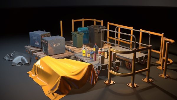 Storage Generic Prop Collection - Game ready