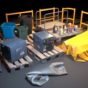 Storage Generic Prop Collection - Game ready