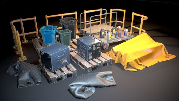 Storage Generic Prop Collection - Game ready