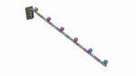 Store pegboard 6 ball waterfall faceout hook
