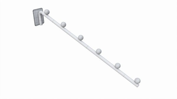Store pegboard 6 ball waterfall faceout hook