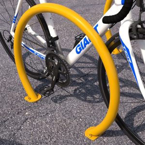 Street Bicycle Parking Yellow