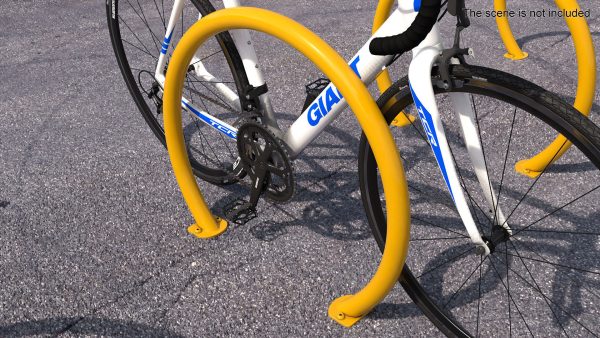 Street Bicycle Parking Yellow