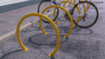 Street Bicycle Parking Yellow